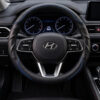Bọc vô lăng xe Hyundai chất liệu Da cừu sợi Carbon cao cấp