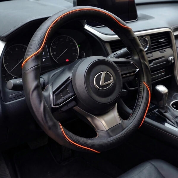 Bọc vô lăng xe Lexus Da cừu thật sợi Carbon cao cấp