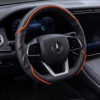 Bọc vô lăng xe Mercedes Da cừu thật vân Carbon cao cấp