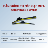 Gạt mưa xe Chevrolet Aveo chính hãng siêu sạch siêu êm