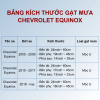 Gạt mưa xe Chevrolet Equinox chính hãng siêu sạch siêu êm