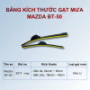 Gạt mưa xe Mazda BT-50 chính hãng siêu sạch siêu êm