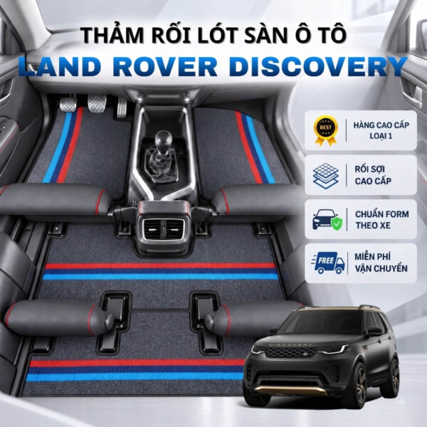 Thảm rối lót sàn ô tô Land Rover Discovery 2017-2025 cao cấp