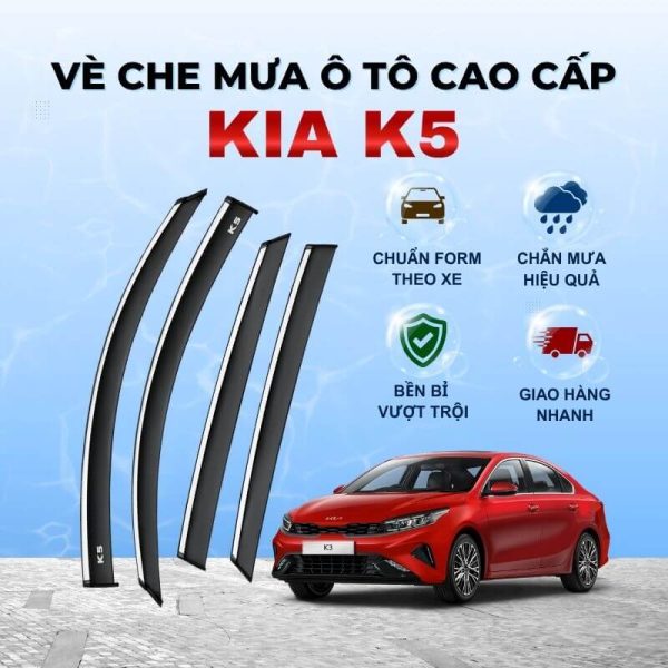 Vè che mưa ô tô KIA K5 ABS cao cấp