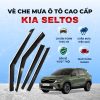 Vè che mưa ô tô KIA Seltos chất liệu ABS cao cấp viền Inox