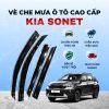 Vè che mưa ô tô KIA Sonet chất liệu ABS cao cấp viền Inox