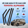 Vè che mưa ô tô Toyota Alphard chất liệu ABS cao cấp viền Inox