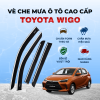 Vè che mưa ô tô Toyota Wigo chất liệu ABS cao cấp viền Inox