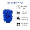 Găng tay rửa ô tô xe máy, bao tay rửa xe san hô sợi microfiber mềm mịn