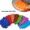 Găng tay rửa ô tô xe máy, bao tay rửa xe san hô sợi microfiber mềm mịn