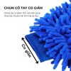 Găng tay rửa ô tô xe máy, bao tay rửa xe san hô sợi microfiber mềm mịn