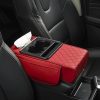 Bệ tỳ tay ô tô da PU 3in1 có túi để đồ 2 bên đa năng