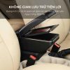 Bệ tỳ tay ô tô da PU cao cấp tích hợp cổng sạc USB