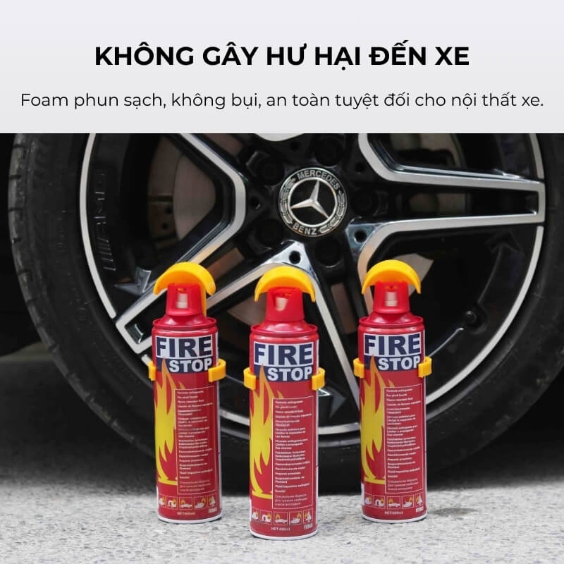 Bình chữa cháy Mini Foam chuyên dùng chữa cháy trên xe oto