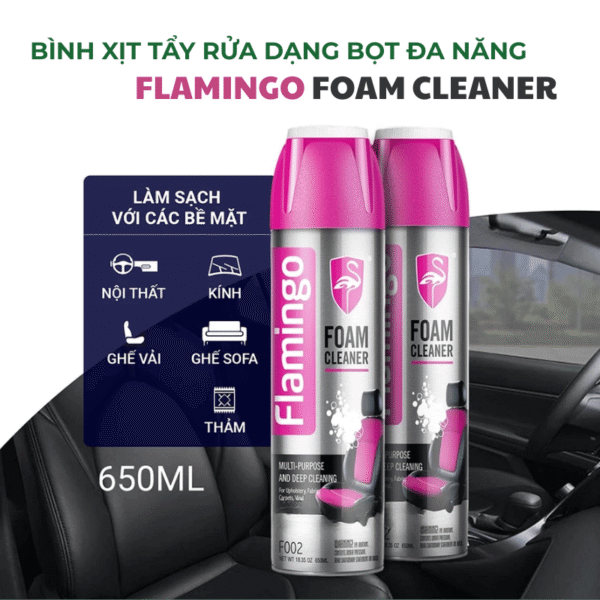 Bình xịt tẩy rửa dạng bọt đa năng Flamingo F002