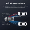 Bộ 2 gương cầu lồi 3R không viền đa cực xoay 360 gắn kính ô tô 3R-057
