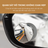 Bộ 2 gương cầu lồi 3R không viền đa cực xoay 360 gắn kính ô tô 3R-057