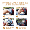 Bộ 2 gương cầu lồi ô tô hình chữ nhật không viền 3R-054