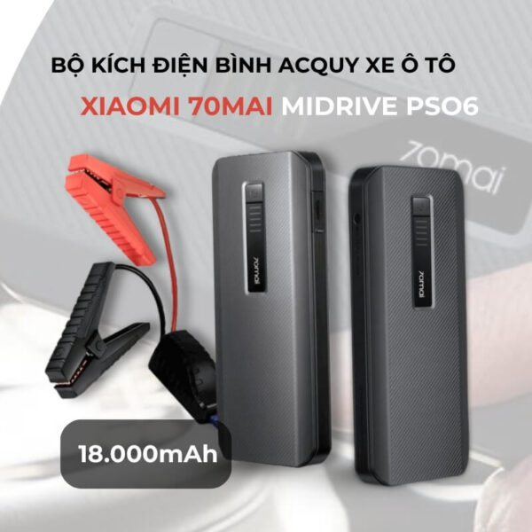 Bộ kích điện bình ắc quy xe ô tô Xiaomi 70mai Midrive PS06