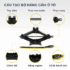 Bộ kích nâng gầm ô tô kích móc chữ X 2 tấn ABC