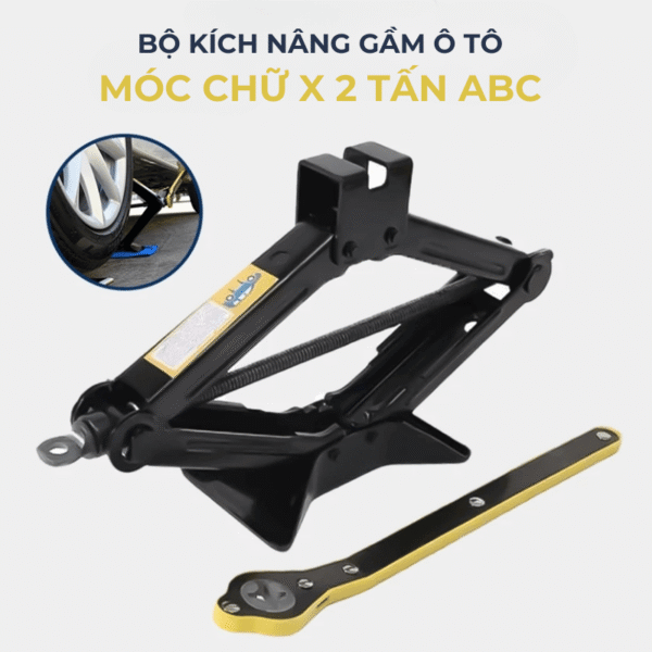 Bộ kích nâng gầm ô tô kích móc chữ X 2 tấn ABC