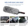 Chổi tròn vệ sinh nội thất ô tô cán rút sợi dầu đa năng