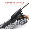 Chổi vệ sinh nội thất ô tô cán rút đầu dẹt đa năng