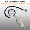 Đầu vòi bơm ô tô xe máy kiêm đồng hồ đo áp suất lốp