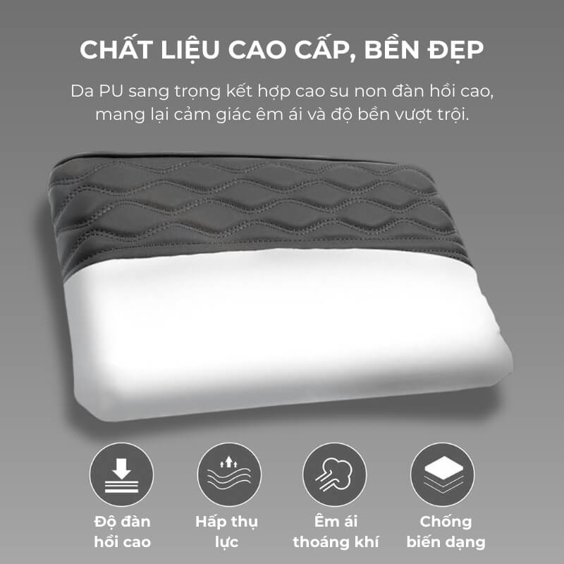 Đệm tỳ tay ô tô cao su non nguyên khối chống mỏi hiệu quả