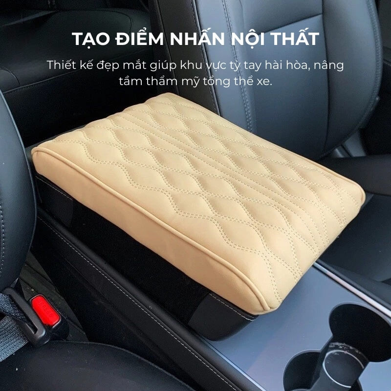 Đệm tỳ tay ô tô cao su non nguyên khối chống mỏi hiệu quả