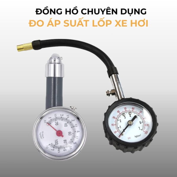 Đồng hồ chuyên dụng đo áp suất lốp xe hơi nhỏ gọn chính xác