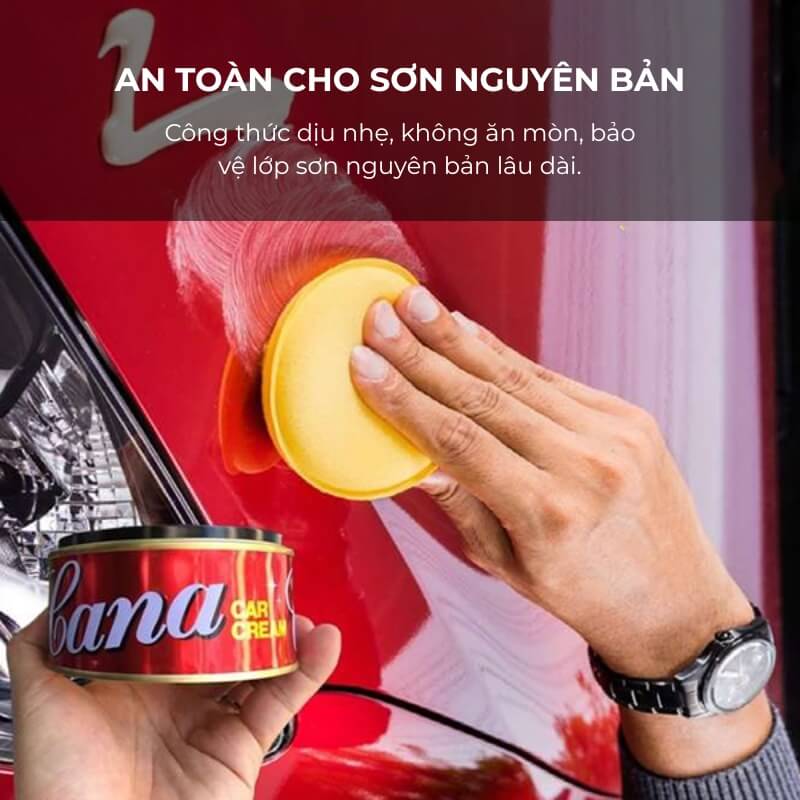 Kem đánh bóng xóa trầy xước sơn ô tô Cana Car Cream