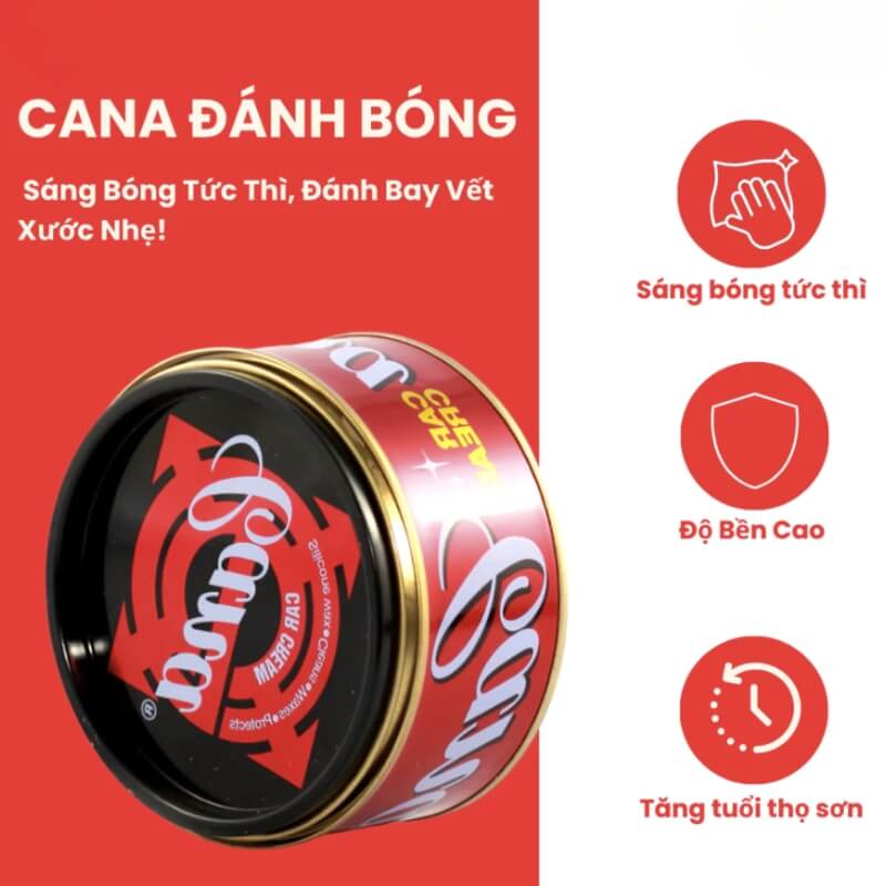 Kem đánh bóng xóa trầy xước sơn ô tô Cana Car Cream