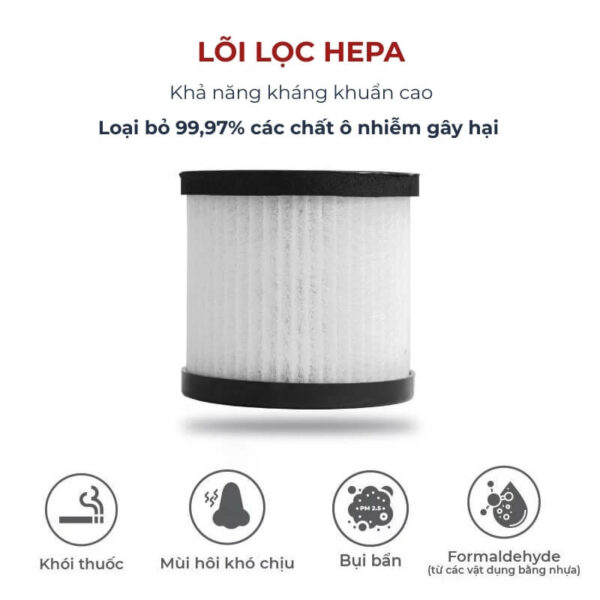 Màng lọc không khí HEPA 13 lọc bụi, khử mùi, diệt khuẩn