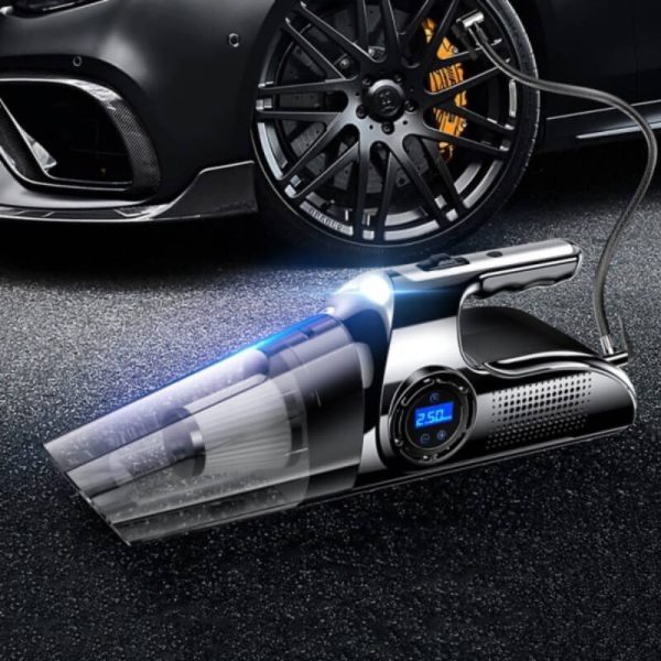 Máy hút bụi bơm lốp ô tô đa năng 4 trong 1 loại không dây màn hình điện tử