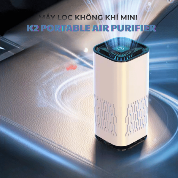 Máy lọc không khí mini K2 Portable Air Purifier cho ô tô