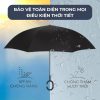Ô che mưa nắng gấp ngược đi ô tô cán chữ C