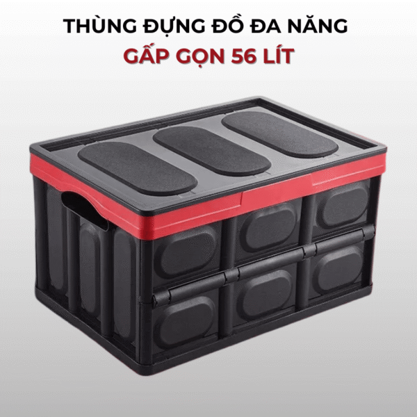 Thùng đựng đồ ô tô đa năng gấp gọn 56 lít tiện dụng