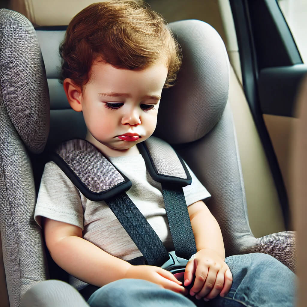 Trẻ em thường không muốn ngồi ghế ô tô