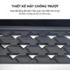 Thiết kế mặt họa tiết inox gương sáng, chống trượt