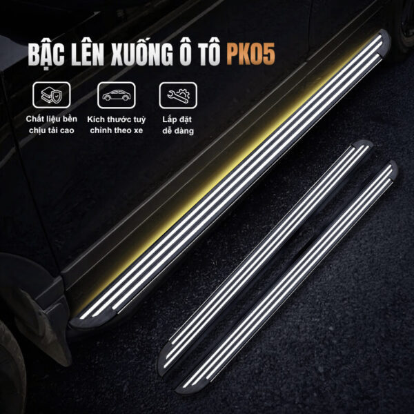 Bậc lên xuống ô tô đa dụng PK05 chống trượt, an toàn