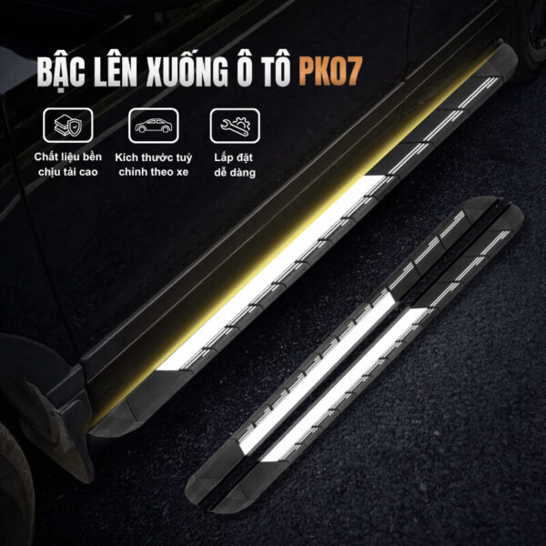 Bậc lên xuống ô tô PK07 hợp kim nhôm chịu tải cao