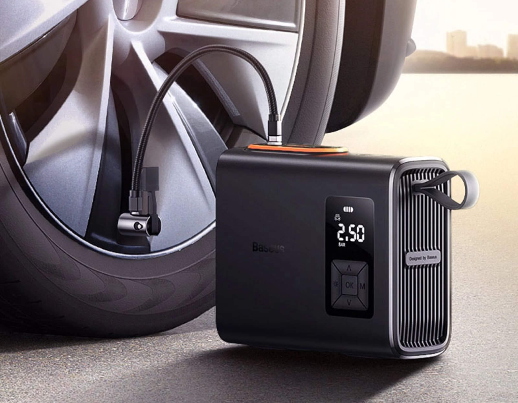 Bơm lốp ô tô Baseus