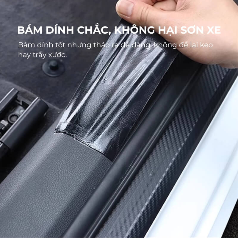 Dải Carbon 3D silicon chống trầy xước cho ô tô