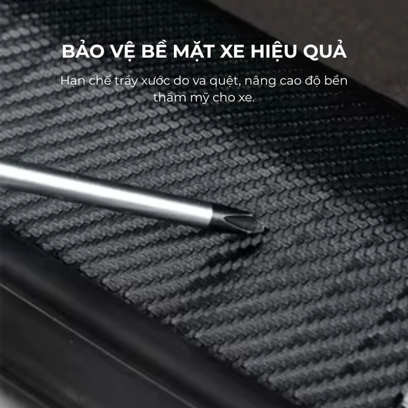 Dải Carbon 3D silicon chống trầy xước cho ô tô