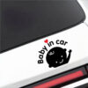 Decal tem Baby in car dễ thương dán xe ô tô