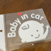 Decal tem Baby in car dễ thương dán xe ô tô