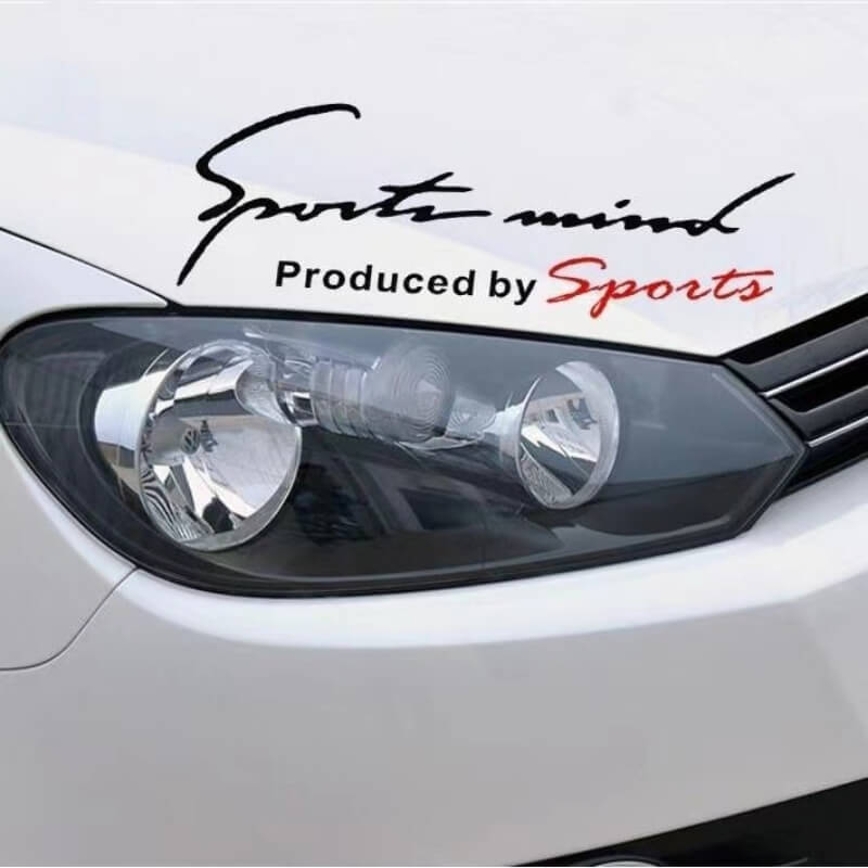 Decal tem Sport mind thời thượng dán nắp capo ô tô