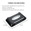 Hộp khăn giấy ô tô cao cấp kèm bảng số điện thoại viền mạ kim loại sang trọng