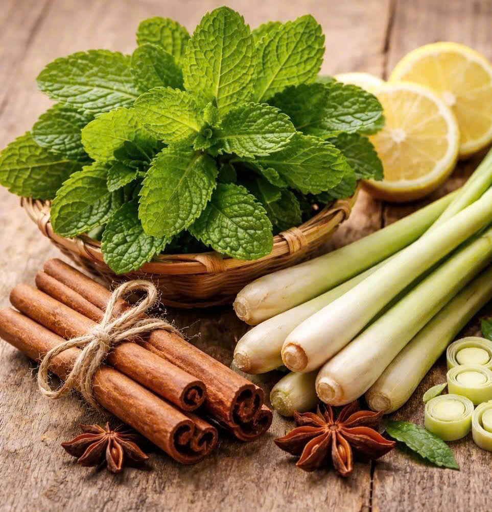Tinh dầu tự nhiên như bạc hà, sả, quế tạo cảm giác khó chịu với chuột